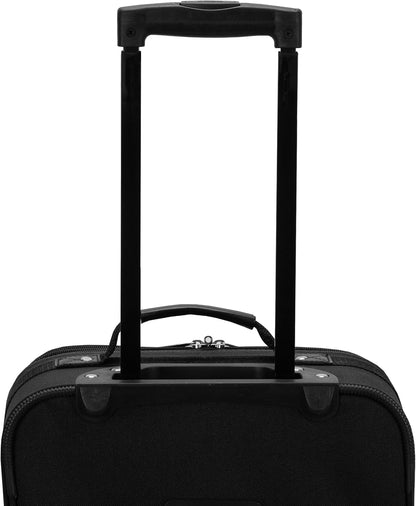 Fashion Softside Upright Luggage Set, Expandable, Wheel, Telescopic Handle,Turquoise, (14/19) - Colors A