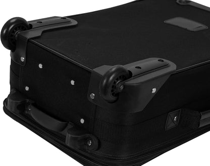 Fashion Softside Upright Luggage Set, Expandable, Wheel, Telescopic Handle,Turquoise, (14/19) - Colors A