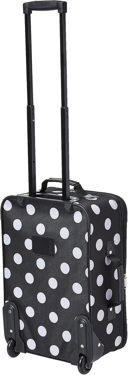 Fashion Softside Upright Luggage Set, Expandable, Wheel, Telescopic Handle,Turquoise, (14/19) - Colors A