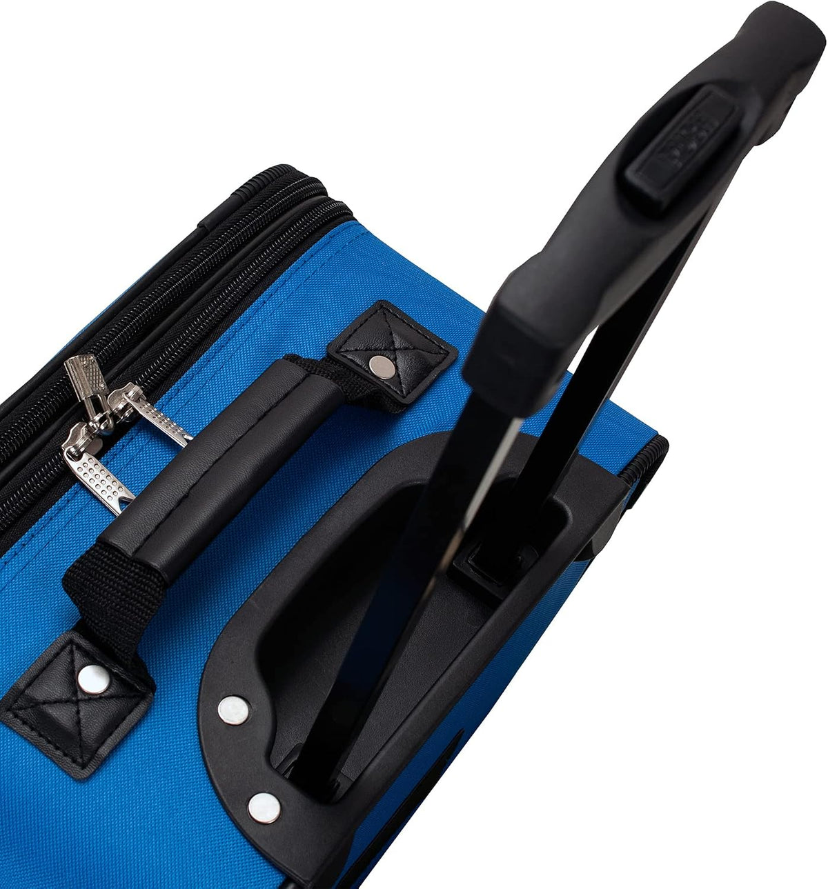 Fashion Softside Upright Luggage Set, Expandable, Wheel, Telescopic Handle,Turquoise, (14/19) - Colors A