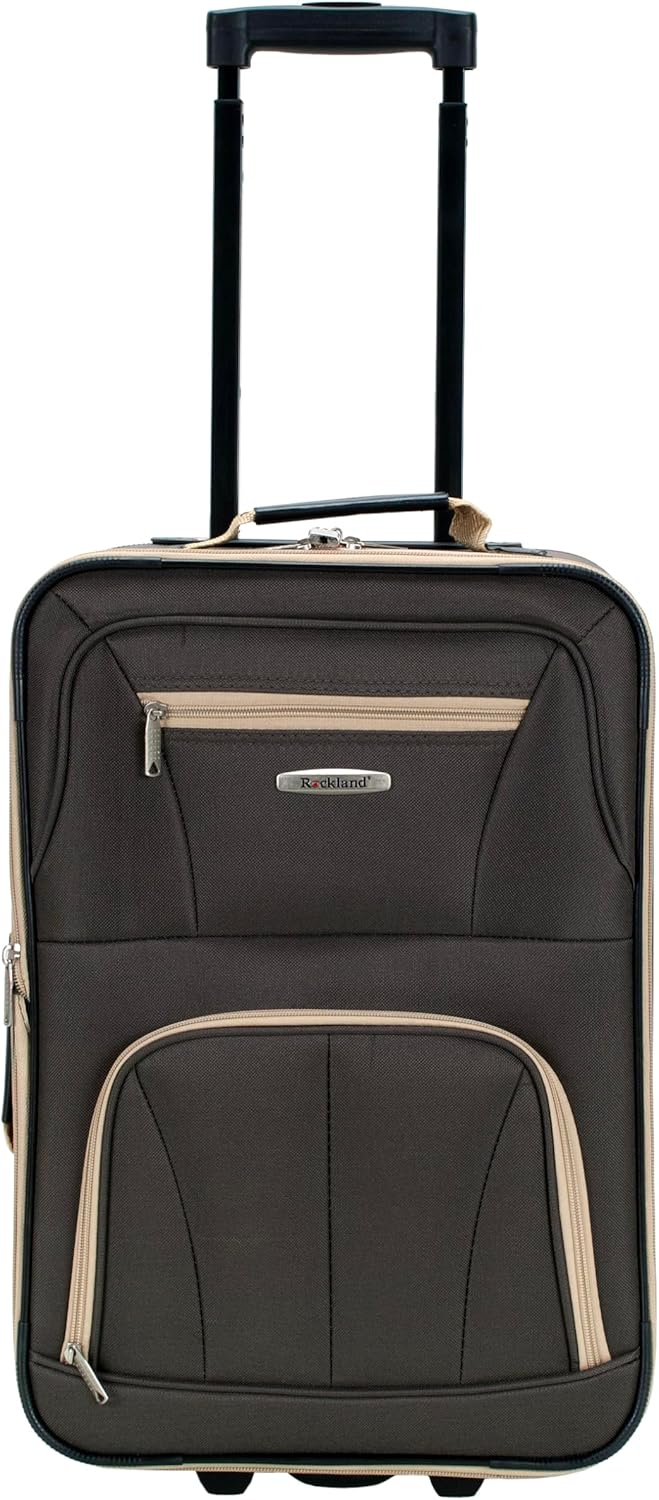 Fashion Softside Upright Luggage Set, Expandable, Wheel, Telescopic Handle,Turquoise, (14/19) - Colors A