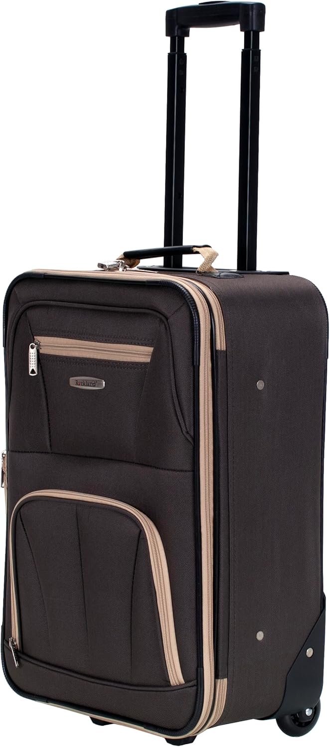 Fashion Softside Upright Luggage Set, Expandable, Wheel, Telescopic Handle,Turquoise, (14/19) - Colors A