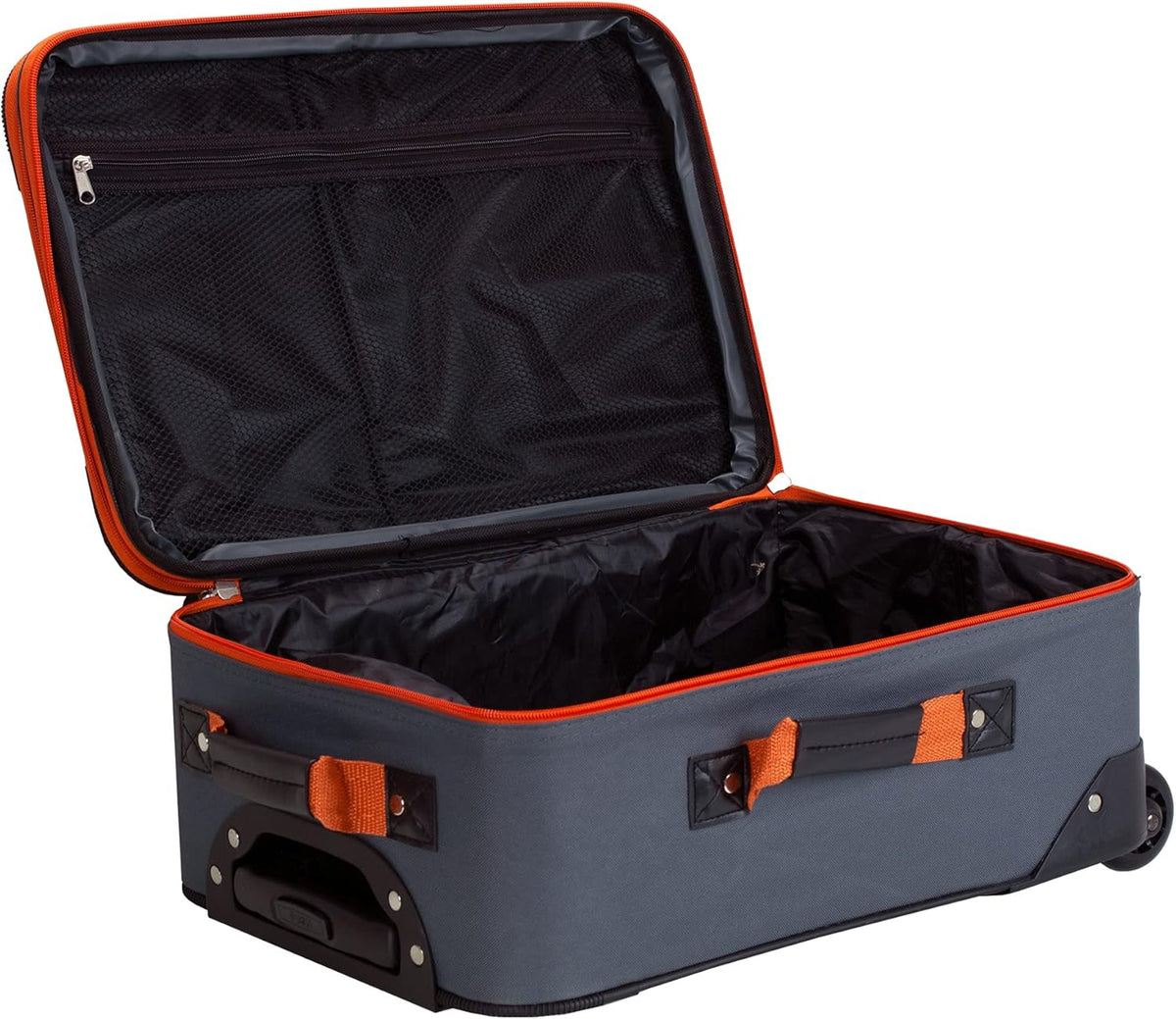 Fashion Softside Upright Luggage Set, Expandable, Wheel, Telescopic Handle,Turquoise, (14/19) - Colors A