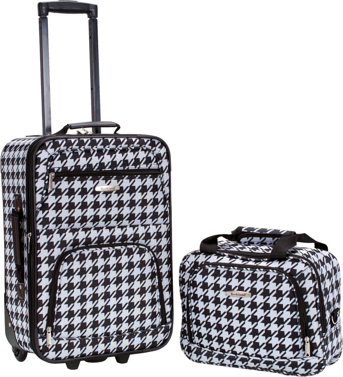 Fashion Softside Upright Luggage Set, Expandable, Wheel, Telescopic Handle,Turquoise, (14/19) - Colors A
