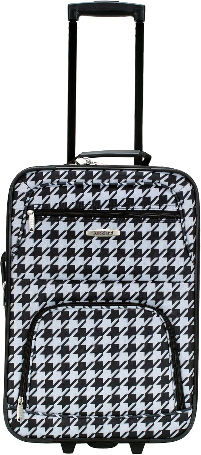 Fashion Softside Upright Luggage Set, Expandable, Wheel, Telescopic Handle,Turquoise, (14/19) - Colors A