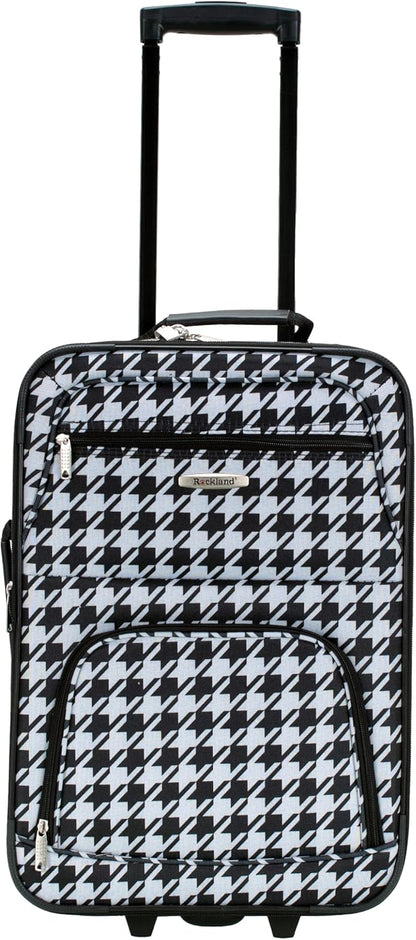 Fashion Softside Upright Luggage Set, Expandable, Wheel, Telescopic Handle,Turquoise, (14/19) - Colors A
