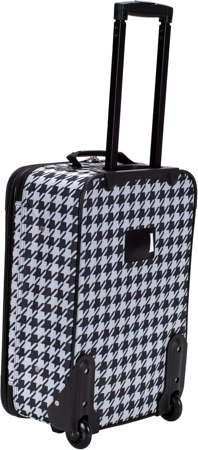 Fashion Softside Upright Luggage Set, Expandable, Wheel, Telescopic Handle,Turquoise, (14/19) - Colors A
