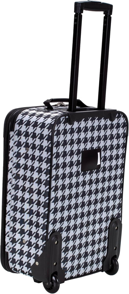 Fashion Softside Upright Luggage Set, Expandable, Wheel, Telescopic Handle,Turquoise, (14/19) - Colors A