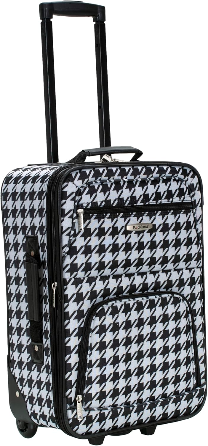 Fashion Softside Upright Luggage Set, Expandable, Wheel, Telescopic Handle,Turquoise, (14/19) - Colors A