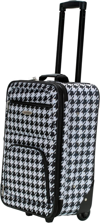 Fashion Softside Upright Luggage Set, Expandable, Wheel, Telescopic Handle,Turquoise, (14/19) - Colors A