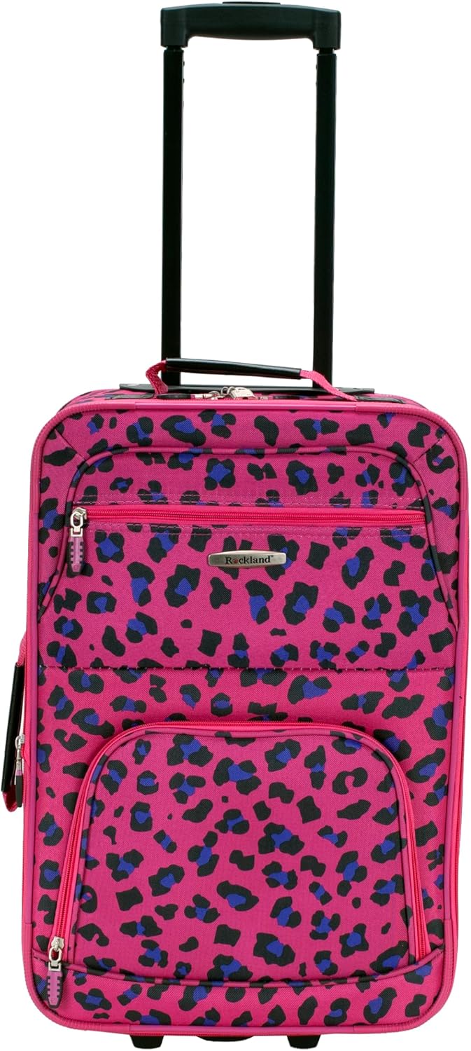 Fashion Softside Upright Luggage Set, Expandable, Wheel, Telescopic Handle,Turquoise, (14/19) - Colors A