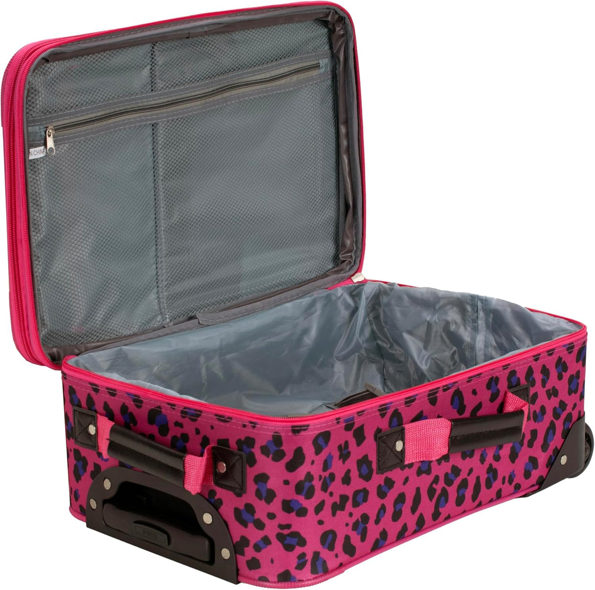 Fashion Softside Upright Luggage Set, Expandable, Wheel, Telescopic Handle,Turquoise, (14/19) - Colors A