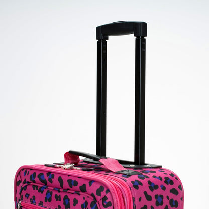 Fashion Softside Upright Luggage Set, Expandable, Wheel, Telescopic Handle,Turquoise, (14/19) - Colors A