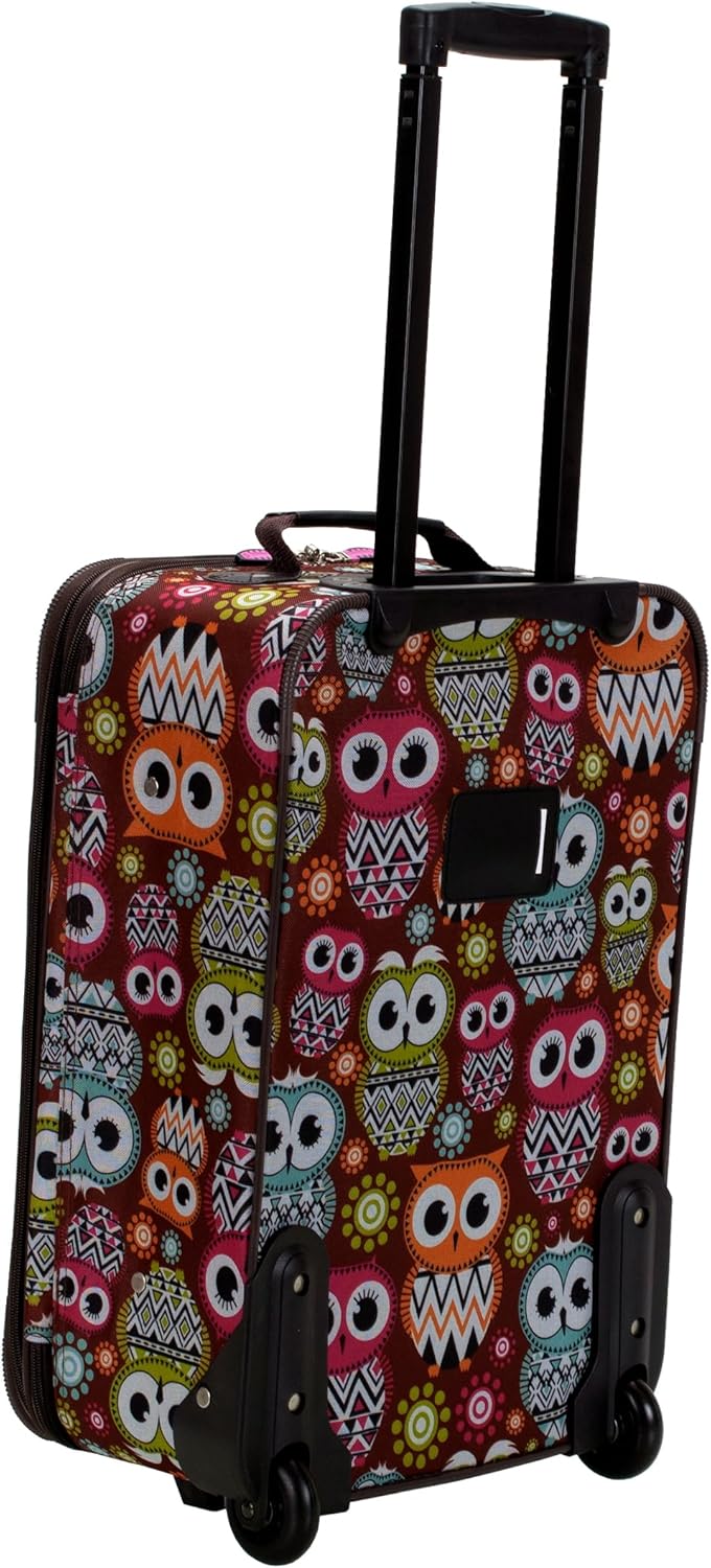 Fashion Softside Upright Luggage Set, Expandable, Wheel, Telescopic Handle,Turquoise, (14/19) - Colors A