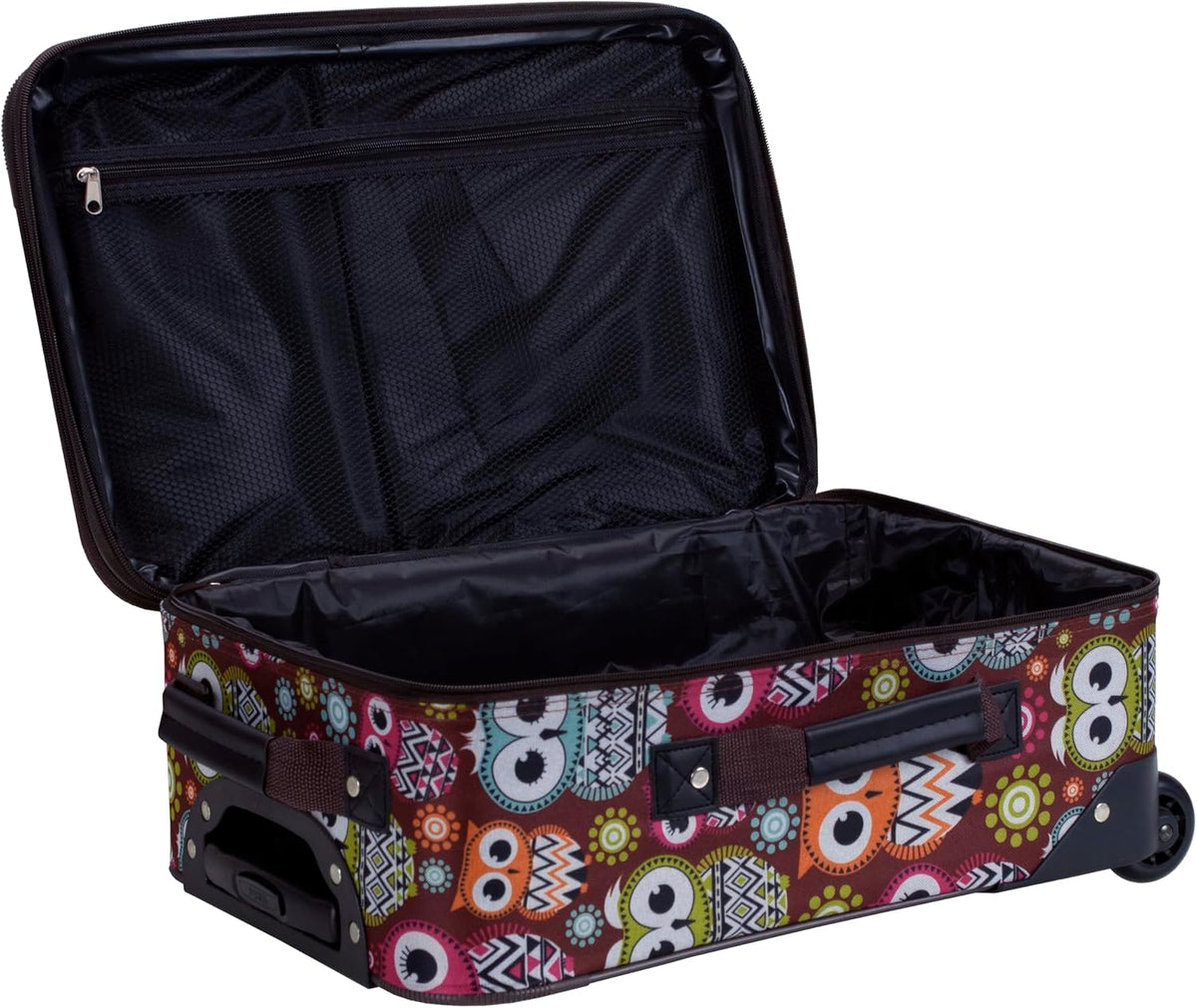 Fashion Softside Upright Luggage Set, Expandable, Wheel, Telescopic Handle,Turquoise, (14/19) - Colors A