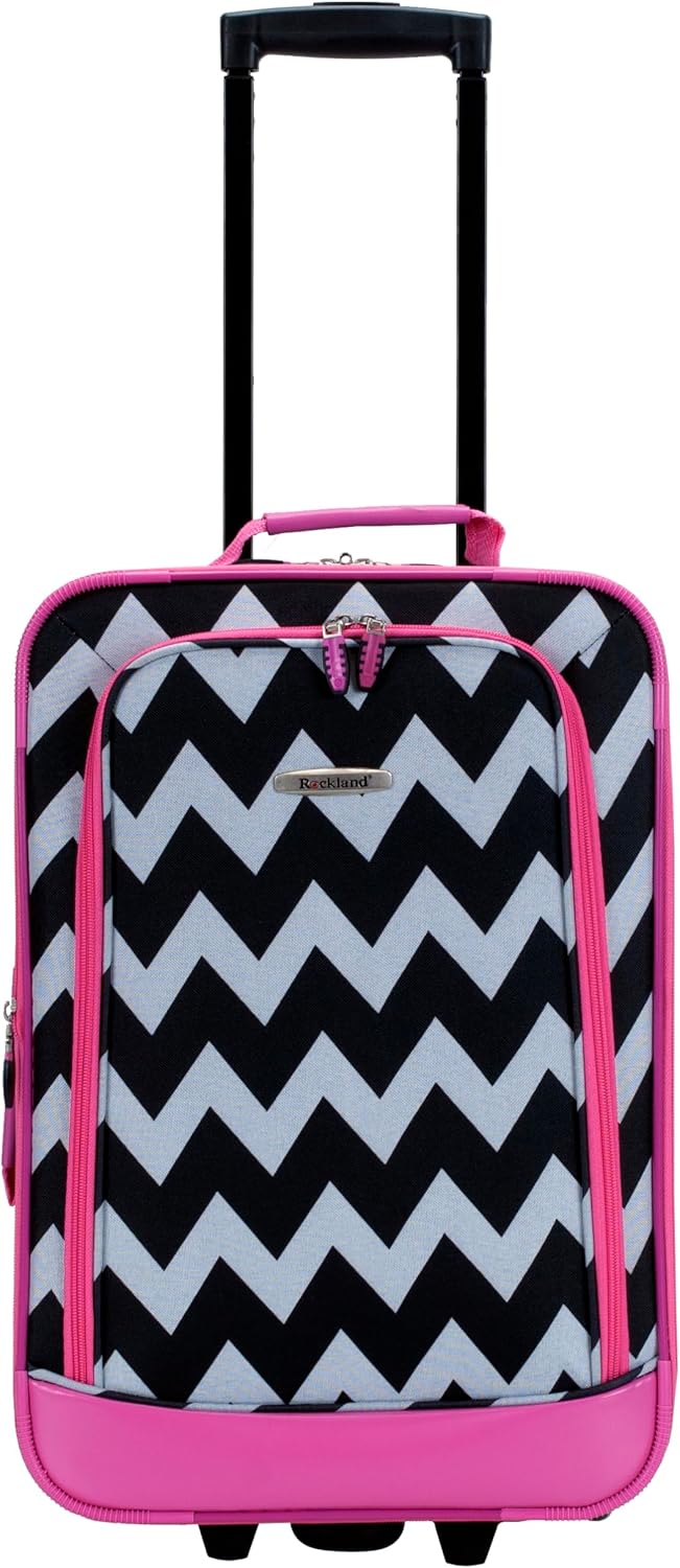 Fashion Softside Upright Luggage Set, Expandable, Wheel, Telescopic Handle,Turquoise, (14/19) - Colors A