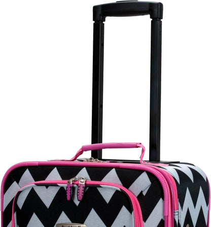 Fashion Softside Upright Luggage Set, Expandable, Wheel, Telescopic Handle,Turquoise, (14/19) - Colors A