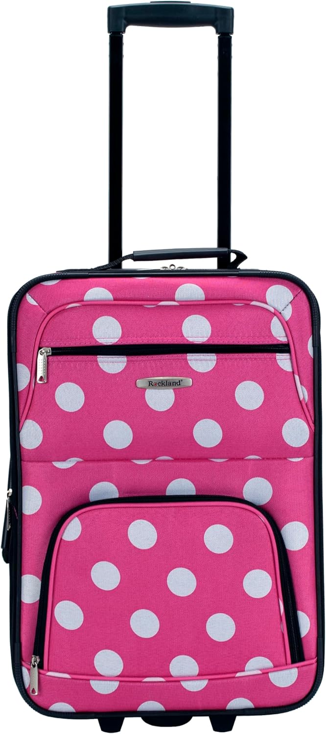 Fashion Softside Upright Luggage Set, Expandable, Wheel, Telescopic Handle,Turquoise, (14/19) - Colors A