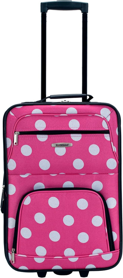 Fashion Softside Upright Luggage Set, Expandable, Wheel, Telescopic Handle,Turquoise, (14/19) - Colors A