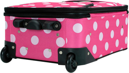 Fashion Softside Upright Luggage Set, Expandable, Wheel, Telescopic Handle,Turquoise, (14/19) - Colors A