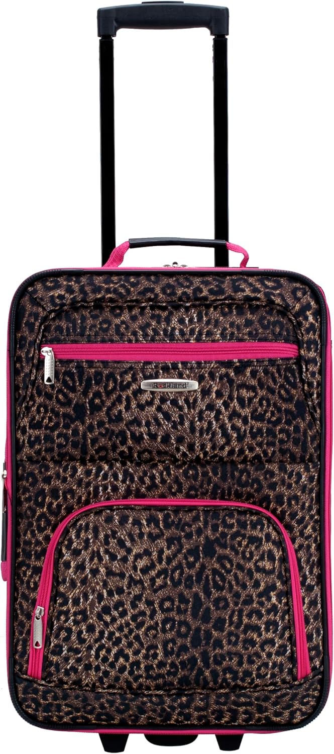 Fashion Softside Upright Luggage Set, Expandable, Wheel, Telescopic Handle,Turquoise, (14/19) - Colors A
