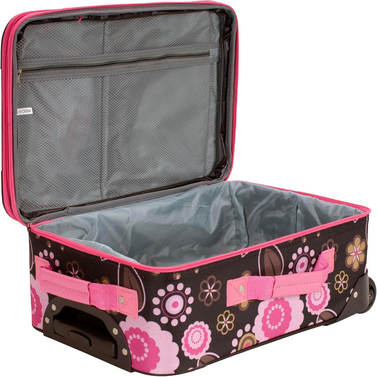 Fashion Softside Upright Luggage Set, Expandable, Wheel, Telescopic Handle,Turquoise, (14/19) - Colors A