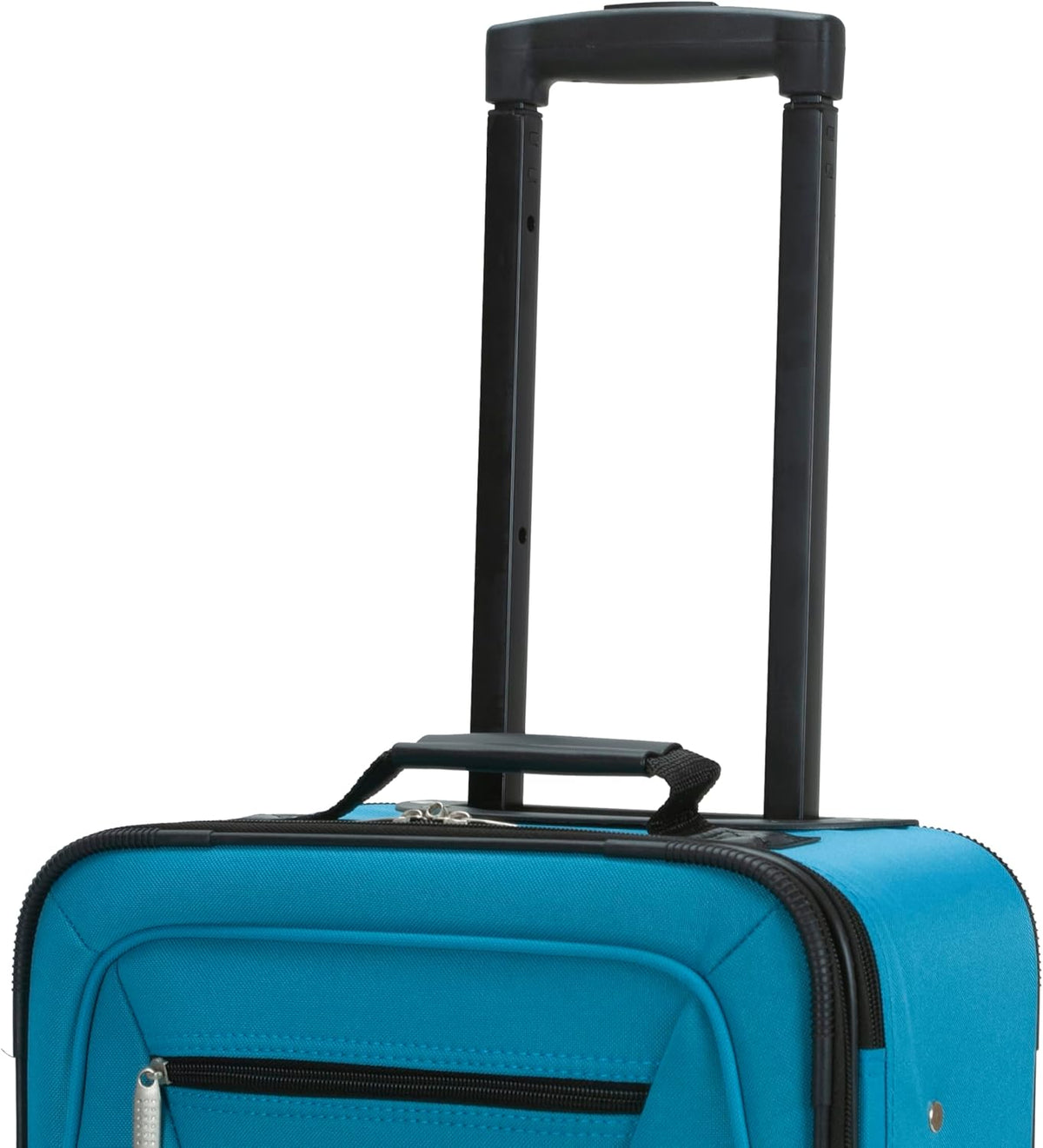 Fashion Softside Upright Luggage Set, Expandable, Wheel, Telescopic Handle,Turquoise, (14/19) - Colors A