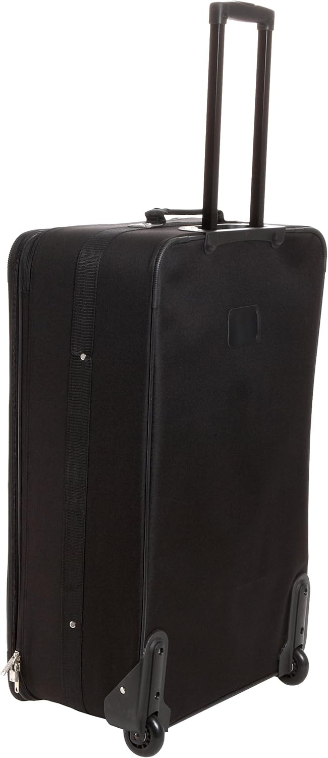 Fashion Softside Upright Luggage Set, Expandable, Wheel, Telescopic Handle,Turquoise, (14/19) - Colors A
