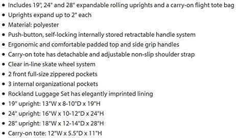 Fashion Softside Upright Luggage Set, Expandable, Wheel, Telescopic Handle,Turquoise, (14/19) - Colors A