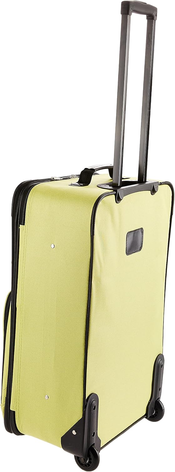 Fashion Softside Upright Luggage Set, Expandable, Wheel, Telescopic Handle,Turquoise, (14/19) - Colors A