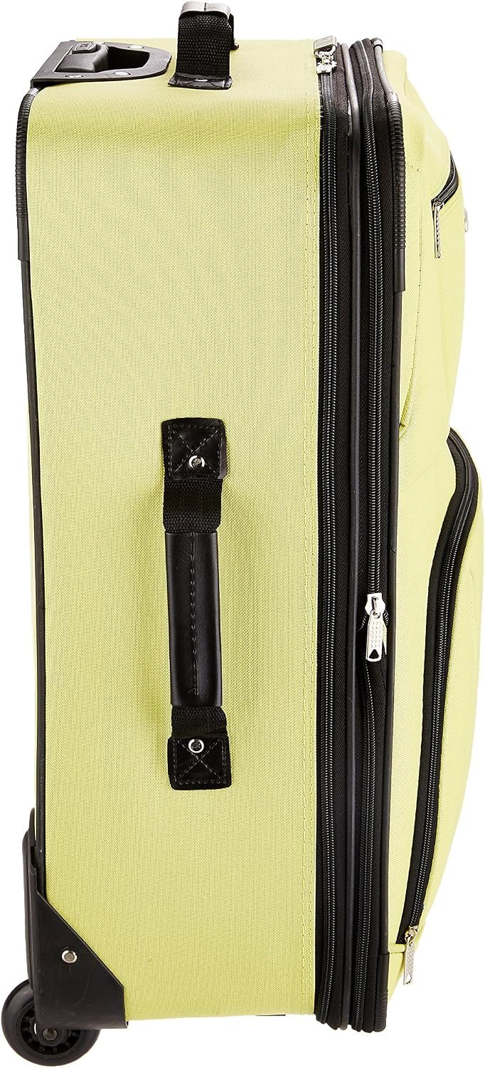 Fashion Softside Upright Luggage Set, Expandable, Wheel, Telescopic Handle,Turquoise, (14/19) - Colors A