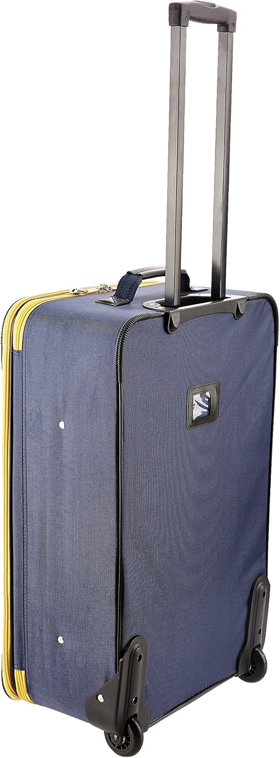 Fashion Softside Upright Luggage Set, Expandable, Wheel, Telescopic Handle,Turquoise, (14/19) - Colors A