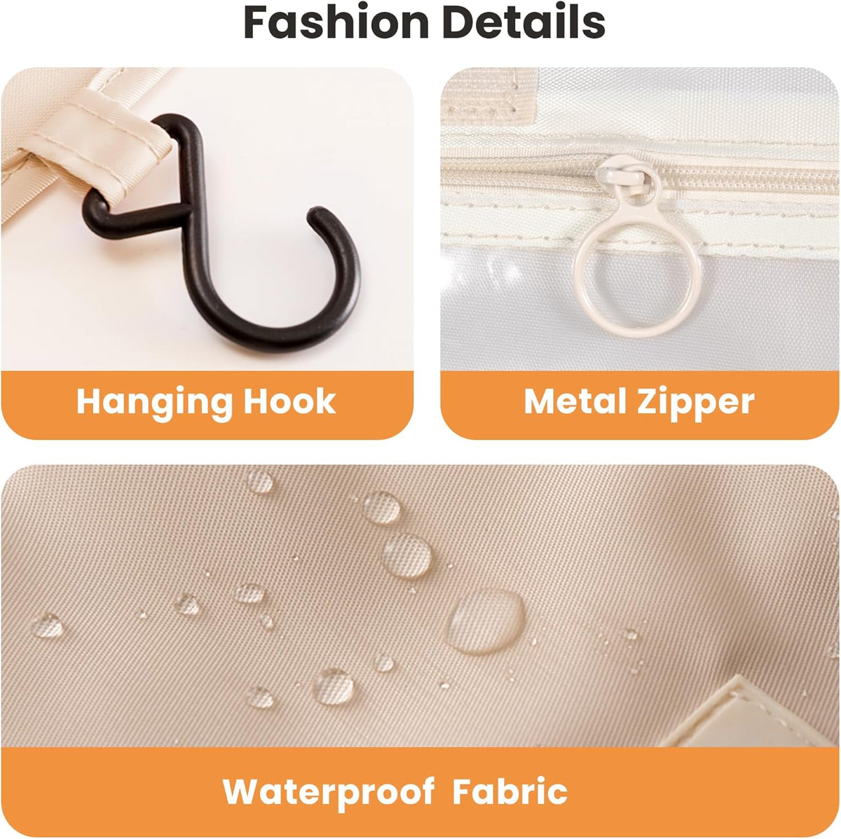 Portable Hanging Toiletry Bag for Travel, Small Multifunctional Makeup Cosmetic Bag for Women, Waterproof Travel Toiletries Organizer, Shower Bathroom Pouch with Hook for Gym, Business Trips