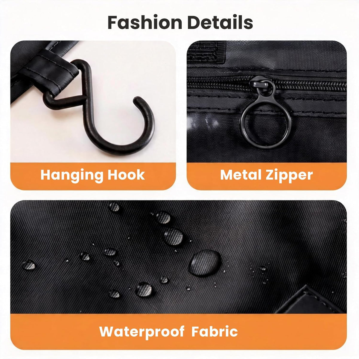 Portable Hanging Toiletry Bag for Travel, Small Multifunctional Makeup Cosmetic Bag for Women, Waterproof Travel Toiletries Organizer, Shower Bathroom Pouch with Hook for Gym, Business Trips