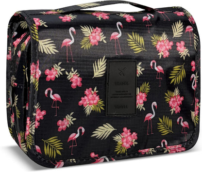 Portable Hanging Toiletry Bag for Travel, Small Multifunctional Makeup Cosmetic Bag for Women, Waterproof Travel Toiletries Organizer, Shower Bathroom Pouch with Hook for Gym, Business Trips