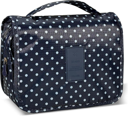 Portable Hanging Toiletry Bag for Travel, Small Multifunctional Makeup Cosmetic Bag for Women, Waterproof Travel Toiletries Organizer, Shower Bathroom Pouch with Hook for Gym, Business Trips