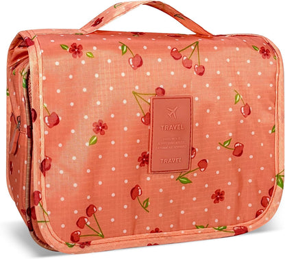 Portable Hanging Toiletry Bag for Travel, Small Multifunctional Makeup Cosmetic Bag for Women, Waterproof Travel Toiletries Organizer, Shower Bathroom Pouch with Hook for Gym, Business Trips