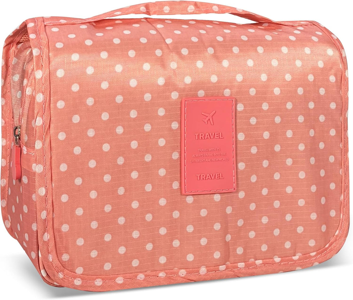 Portable Hanging Toiletry Bag for Travel, Small Multifunctional Makeup Cosmetic Bag for Women, Waterproof Travel Toiletries Organizer, Shower Bathroom Pouch with Hook for Gym, Business Trips