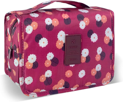 Portable Hanging Toiletry Bag for Travel, Small Multifunctional Makeup Cosmetic Bag for Women, Waterproof Travel Toiletries Organizer, Shower Bathroom Pouch with Hook for Gym, Business Trips