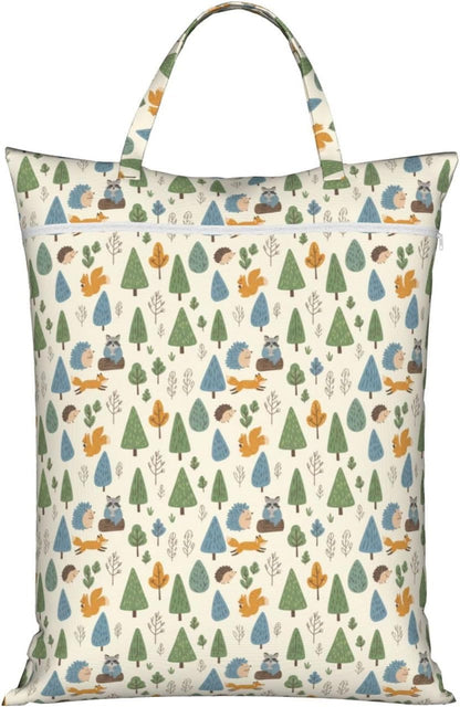 Animals Travel Laundry Bag Washable Waterproof Wet Bag Dirty Clothes Bag For Travel, Gym, Swimming Pool - Colors A