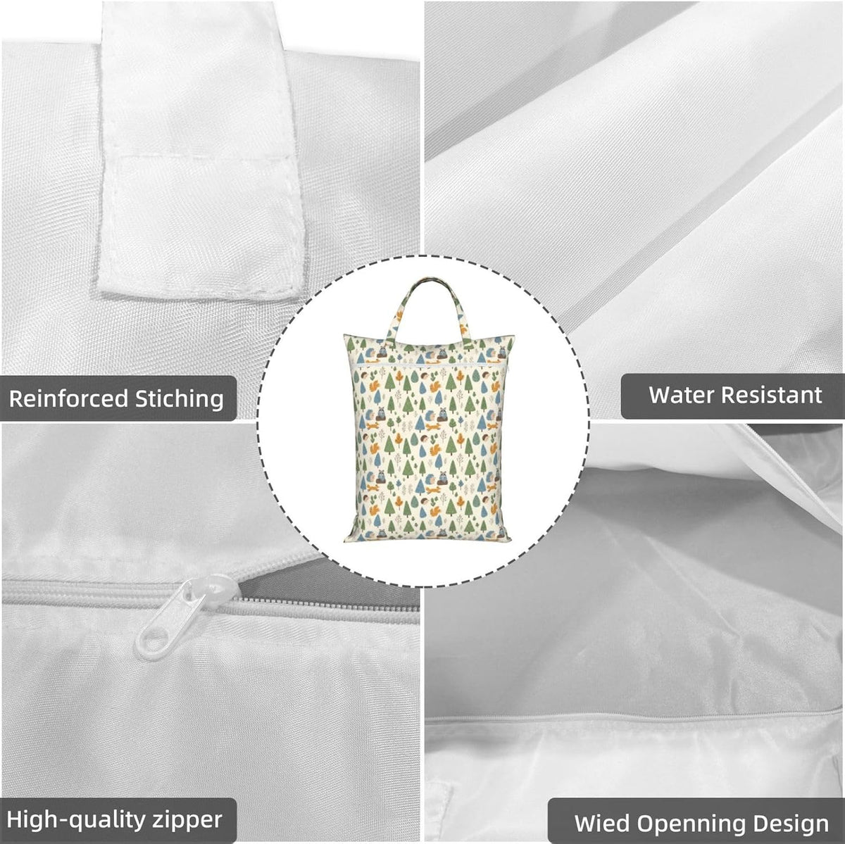 Animals Travel Laundry Bag Washable Waterproof Wet Bag Dirty Clothes Bag For Travel, Gym, Swimming Pool - Colors A