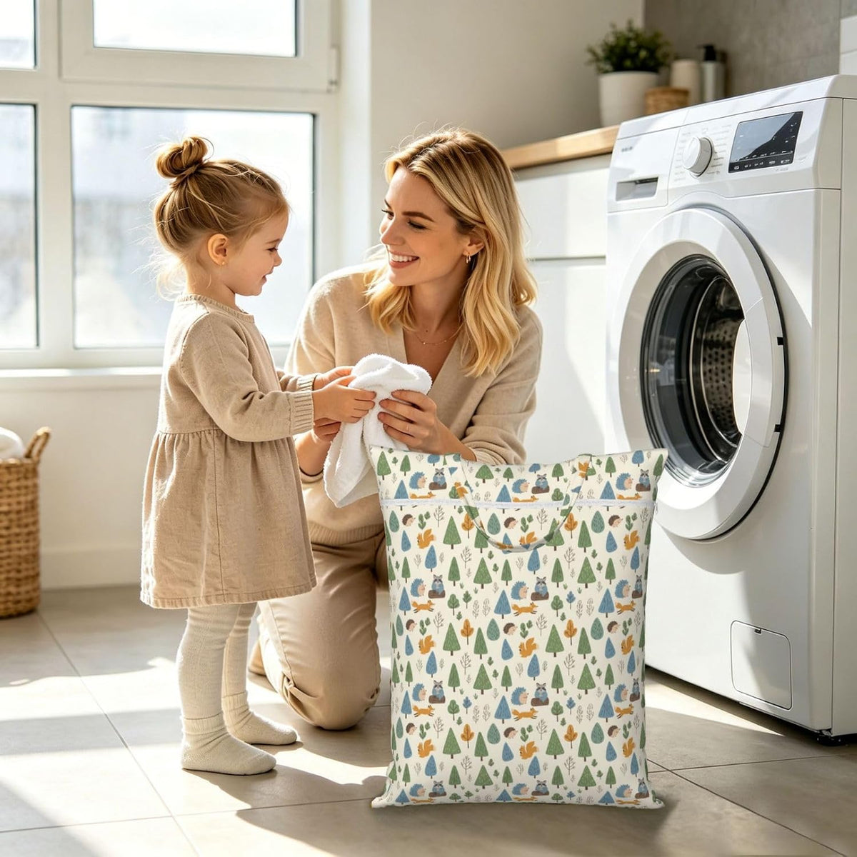 Animals Travel Laundry Bag Washable Waterproof Wet Bag Dirty Clothes Bag For Travel, Gym, Swimming Pool - Colors A