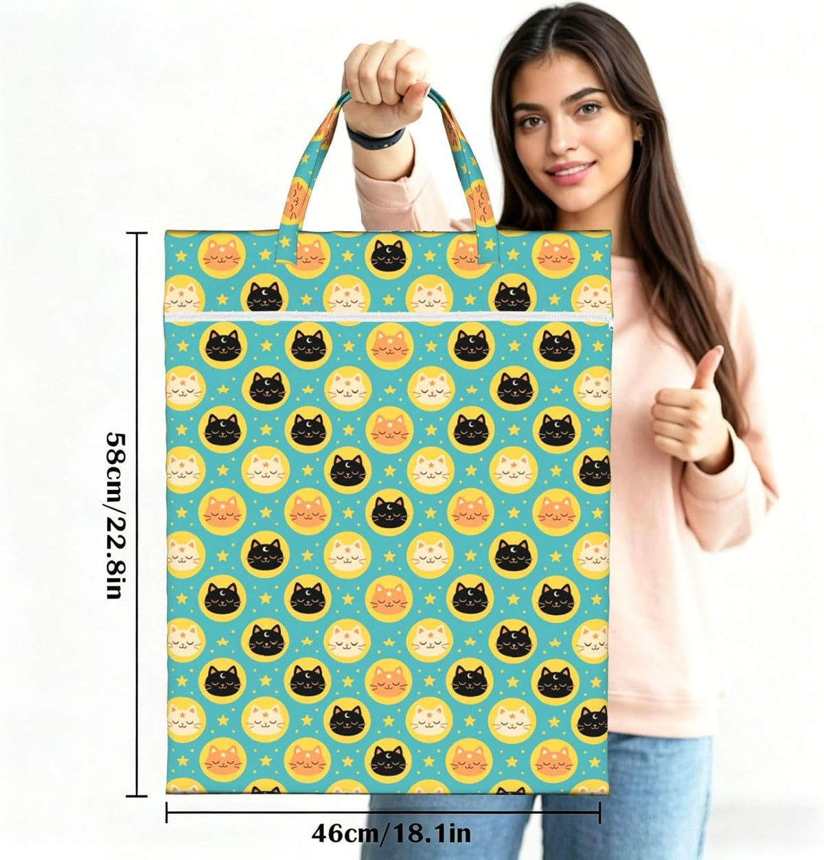 Animals Travel Laundry Bag Washable Waterproof Wet Bag Dirty Clothes Bag For Travel, Gym, Swimming Pool - Colors A
