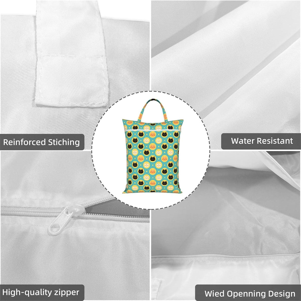 Animals Travel Laundry Bag Washable Waterproof Wet Bag Dirty Clothes Bag For Travel, Gym, Swimming Pool - Colors A