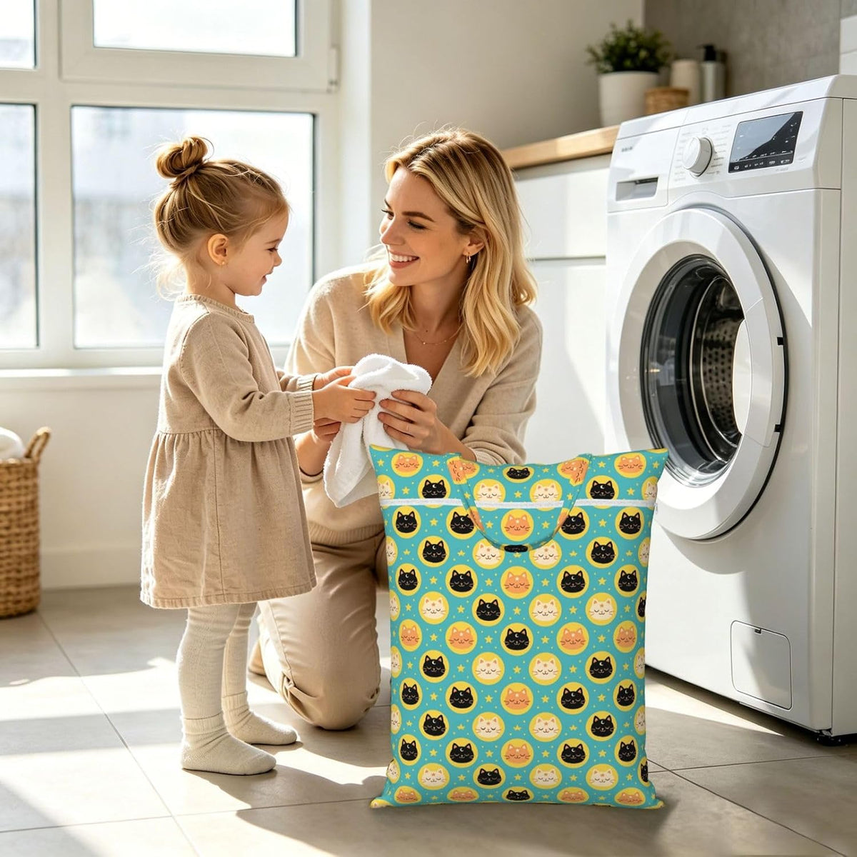 Animals Travel Laundry Bag Washable Waterproof Wet Bag Dirty Clothes Bag For Travel, Gym, Swimming Pool - Colors A