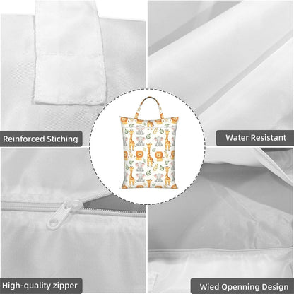Animals Travel Laundry Bag Washable Waterproof Wet Bag Dirty Clothes Bag For Travel, Gym, Swimming Pool - Colors A
