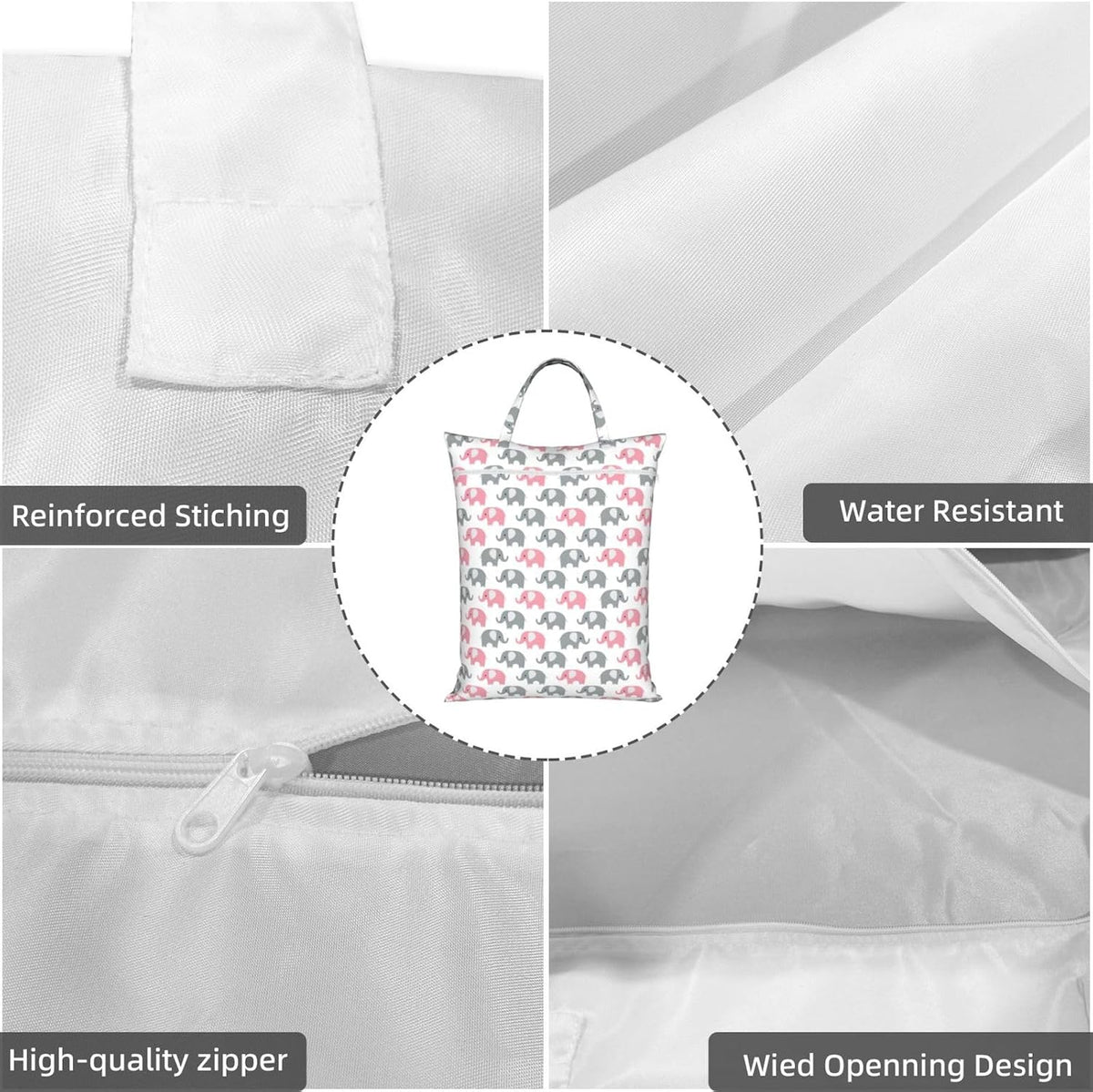 Animals Travel Laundry Bag Washable Waterproof Wet Bag Dirty Clothes Bag For Travel, Gym, Swimming Pool - Colors A