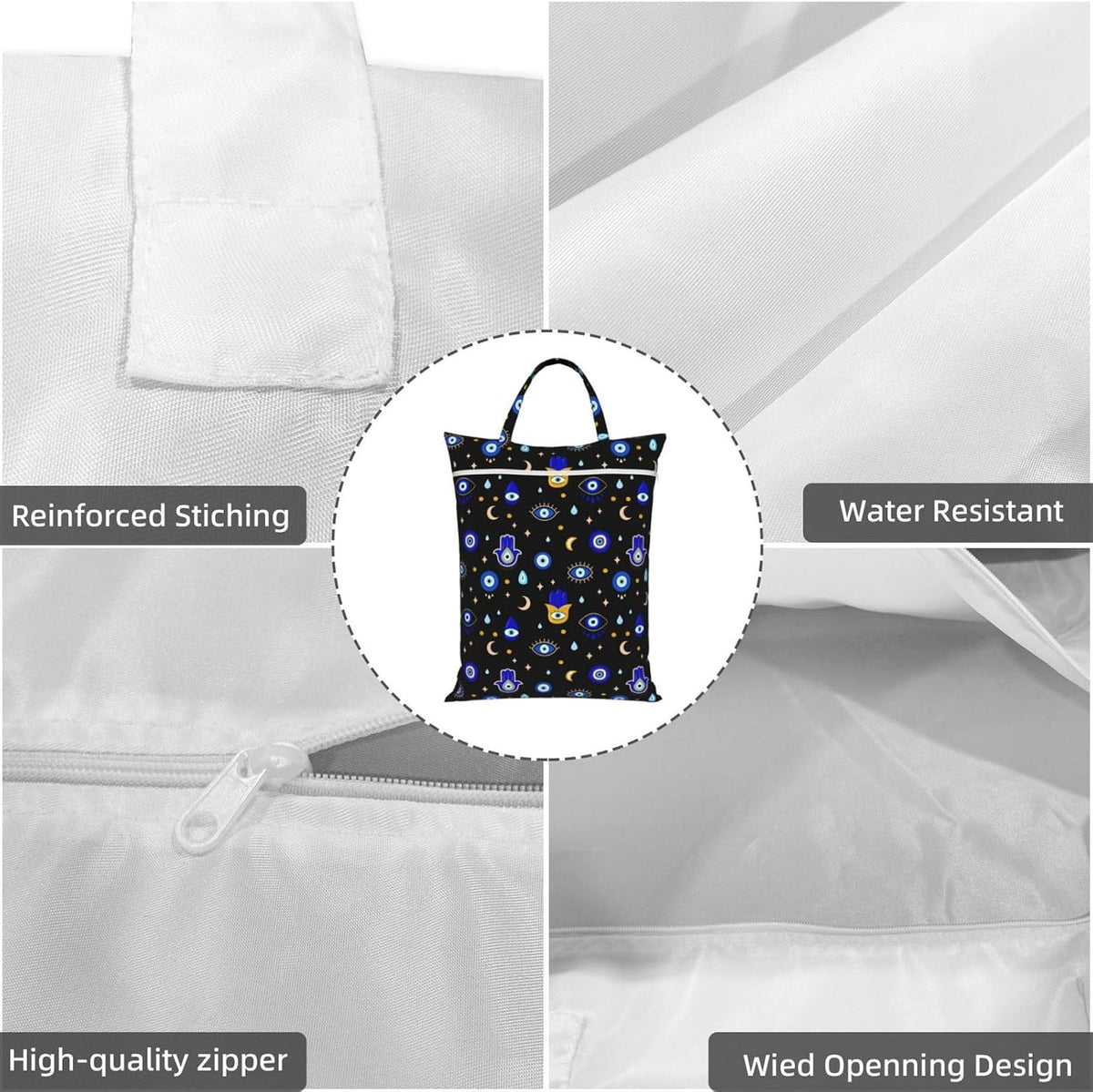 Animals Travel Laundry Bag Washable Waterproof Wet Bag Dirty Clothes Bag For Travel, Gym, Swimming Pool - Colors A