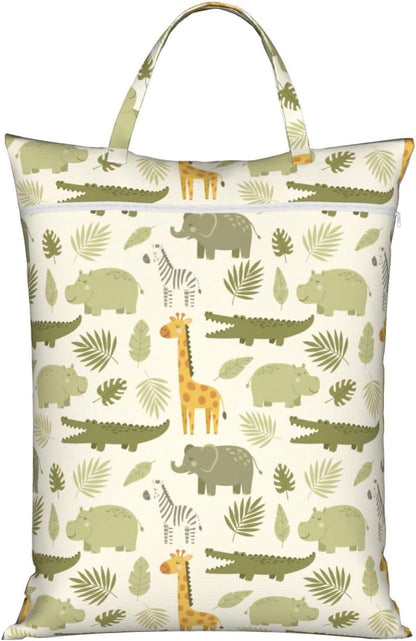 Animals Travel Laundry Bag Washable Waterproof Wet Bag Dirty Clothes Bag For Travel, Gym, Swimming Pool - Colors A