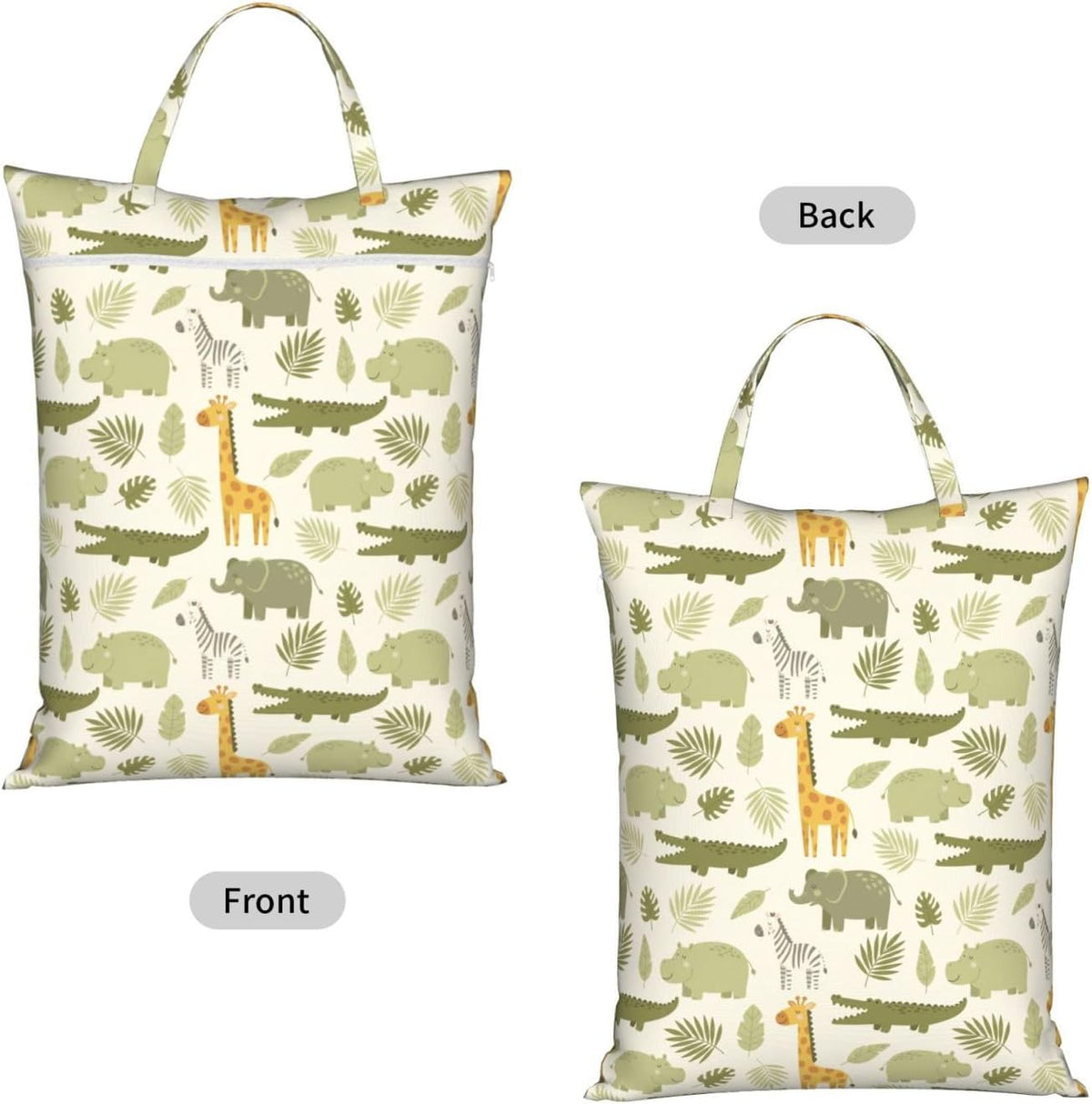 Animals Travel Laundry Bag Washable Waterproof Wet Bag Dirty Clothes Bag For Travel, Gym, Swimming Pool - Colors A